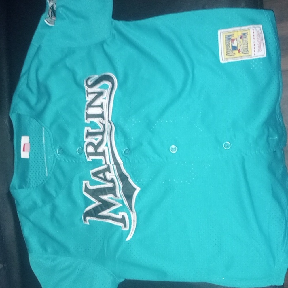 Authentic Mitchell & Ness "Andre Dawson" Miami Marlins Baseball Jersey